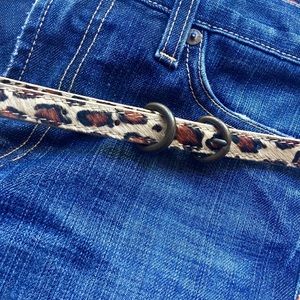 J. Crew Calf Hair Belt